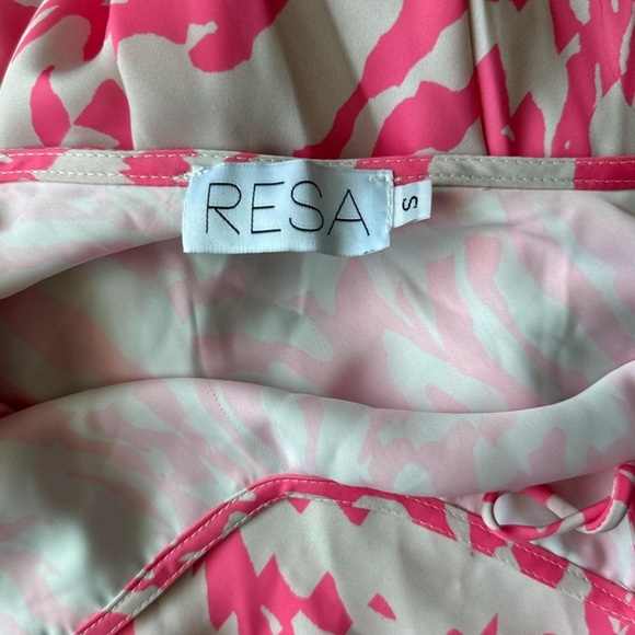 NWOT RESA Revolve Lily Pink White Animal Print Midi Dress Small - Picture 6 of 8